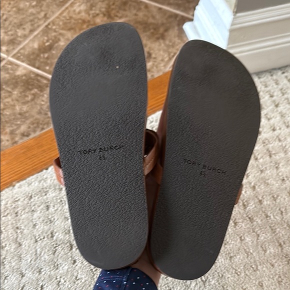 Tory Burch Brown Cutout Sandals - Picture 4 of 4